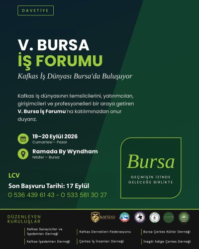 KAFKAS İŞ DÜNYASI BURSA’DA BULUŞUYOR 1304